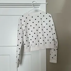 H&M White Sweater with Black Polka Dots thumbnail 4