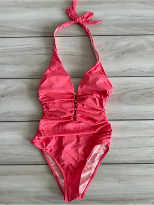 Cupshe Have a Ball Flex Support One-Piece Swimsuit Pink Small NWT thumbnail 5