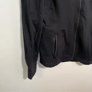 90 Degree by Reflex Women's Sz Large Full Zip Runner Jacket Black Stretch Pocket thumbnail 6