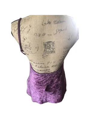 Free People All Night Velvet Tank Top Size S Purple (Fig Jam) thumbnail 6
