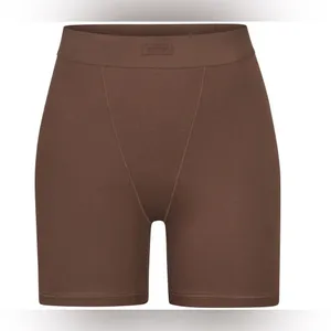 SKIMS modal Ribbed boxers boyfriend jasper high waisted shorts lounge logo thumbnail 1