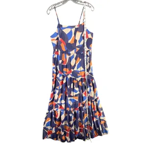 Nine West Womens Abstract Print Maxi Dress Colorful‎ Tiered Flowy Euro Summer Size Small thumbnail 8