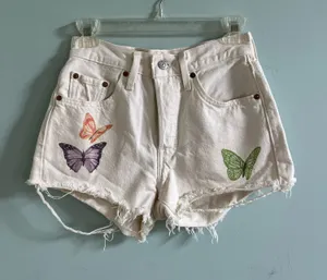 Levi’s Butterfly 501 Denim Shorts thumbnail 1