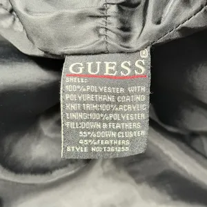 Guess Womens Black Down Feather Puffer Jacket Coat T361255 Snap Zip Front Pocket thumbnail 5