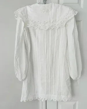 Farm Rio Collared Button Front Mini Dress, Size L thumbnail 9
