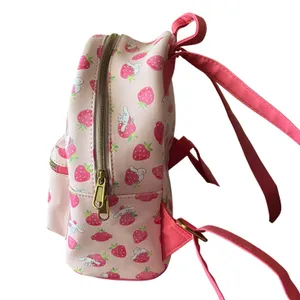 Sanrio Loungefly Cinnamoroll Strawberry Mini Backpack Pink Faux Leather‎ Bag thumbnail 2