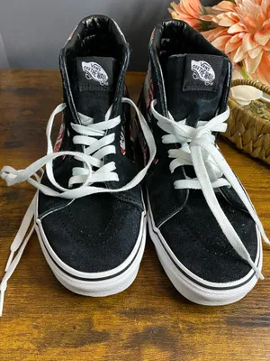 RARE🔥 VANS Sk8-Hi BOX LOGO Shoes Mens size 8 Womens 9.5 thumbnail 2