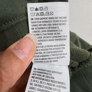American Eagle Green Paris 1977 Graphic Sweatshirt Sz M thumbnail 7
