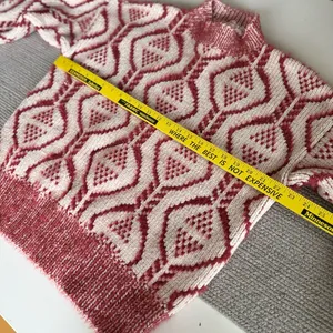 POL White Burgundy Mockneck Sweater Size Large thumbnail 7