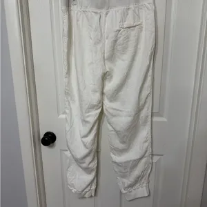 Faherty Arlie‎ Day White Jogger Pants size XL linen thumbnail 7
