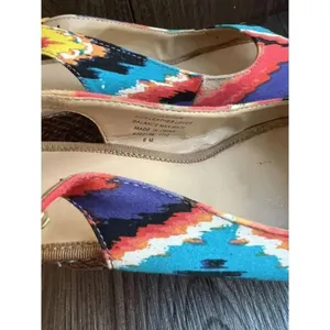 Mootsies Tootsies moliker women's size 6 M wedges woven‎ heels thumbnail 3