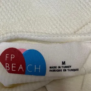Free People Beach Olivia Cream Sleeveless Rib Knit Button Down Mini Tank Dress M thumbnail 3