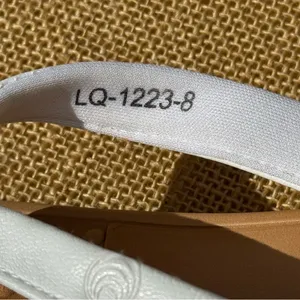 HIGH TIDE Women’s White and Tan Flip Flops Size 8 thumbnail 4