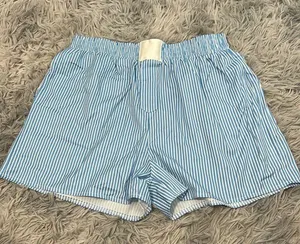 Striped Pajama Boxers Blue Size M thumbnail 2