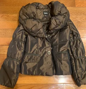 STUNNING VINTAGE TREASURE snowsmile metallic Brown Moscow Chic Quilted Puffer s thumbnail 1
