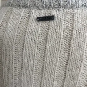 prAna Angelica Women Cream Grey Cable Knit Mock Neck Cardigan Sweater‎ Sz small thumbnail 6