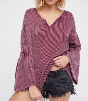 Free People/We The Free Dahlia Thermal Top Blouse thumbnail 1