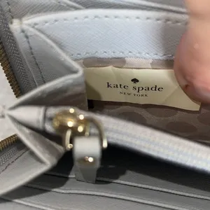 - ♠️ Kate Spade New York Staci Block Large Continental Wallet Nimbus Grey … thumbnail 4