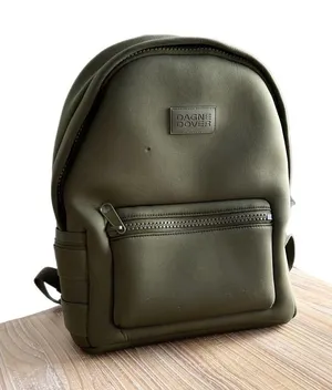 Dagne Dover Dakota Neoprene Backpack Medium Dark Moss Green Laptop Bag thumbnail 1