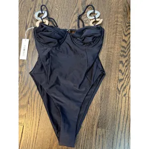palondre the label Aster One Piece Black With Underwire Sz M NWT $225 thumbnail 5