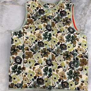 Free Assembly Yellow and Green Sleeveless Boxy Tank Top with Mandarin Collar thumbnail 4