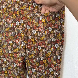 Hollister XS Floral High Rise Flare Bell Bottom Pants | Retro 70s Boho thumbnail 6