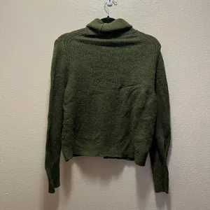 A New Day Olive Green Chunky Knit Turtlneck Sweater Size Medium thumbnail 4