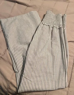 Wide Leg Striped Pants Multi Size M thumbnail 1