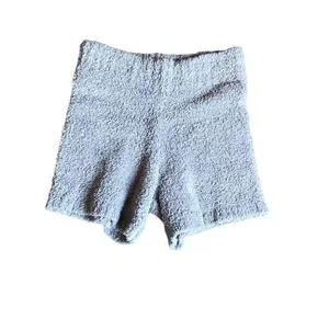 Skims Gray Fuzzy Shorts thumbnail 1