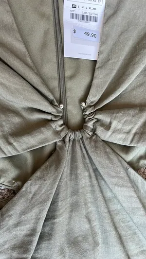 ZARA Green Mini Dress thumbnail 6