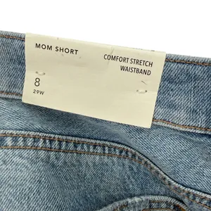 American Eagle Size 8 29 Jean Denim Mom Shorts New with Tags Stretch Waistband thumbnail 4