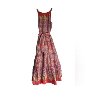 NEW Talbots Tiered Halter Maxi Dress - Medallion Print Size 6 thumbnail 4