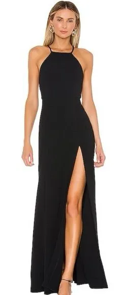 Lovers and‎ Friends x Revolve, Xenon Gown, Black size large thumbnail 1