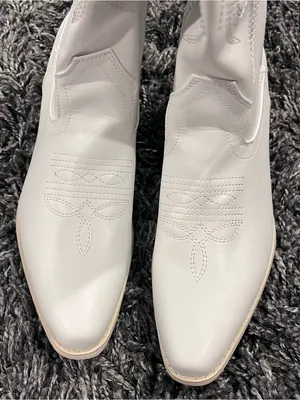 🌸New Iuv White Knee High Cowboy Boots Size 8🌸 thumbnail 8