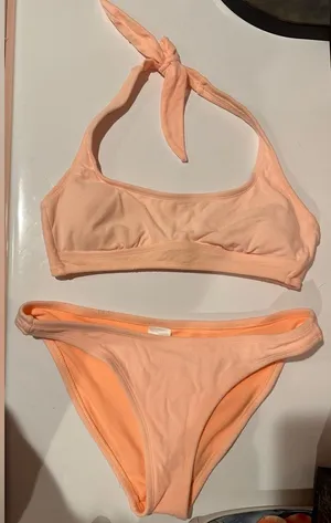 Xhilaration Terry Cloth Halter Bikini thumbnail 1