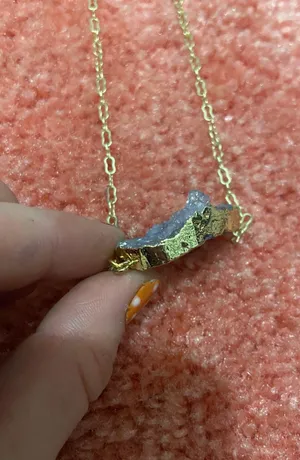 Love Ao Blue Crystal Long Necklace thumbnail 4