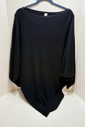 Lululemon Forward Flow Poncho Black One Size OS Cashmere Blend Batwing Sweater thumbnail 1