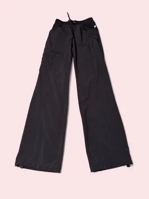 Source Unknown Black Wide-Leg Jogger Track Pants for working - scrub bottoms thumbnail 1