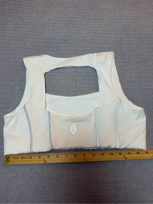 FP Movement by Free People Cream Athletic Bra with Square-Back Detail thumbnail 5