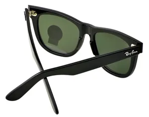 New Ray-Ban Wayfarer Black Frame Green Lens RB2140 G15 Lens thumbnail 9