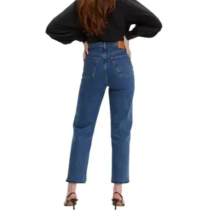 Levis Premium Ribcage Straight Ankle Jeans Blue W29 L27 High Rise Button Fly thumbnail 2