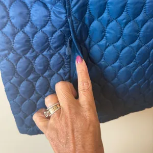 Lands End Womens XL Blue Primaloft‎ Quilted Insulated Full Zip Jacket Coat 18 thumbnail 5