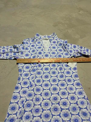 Mahi gold NWT Charleston Chatham lace regatta blue dress large MSRP$190 thumbnail 4