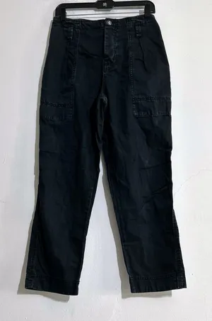 Free People Boyfriend Chino Utility Pants Black Size 6 thumbnail 1