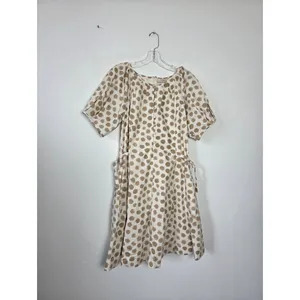 Loft Polka Dot Midi Dress Cotton Preppy Coastal Teacher Office Tea Party Size 10 thumbnail 2