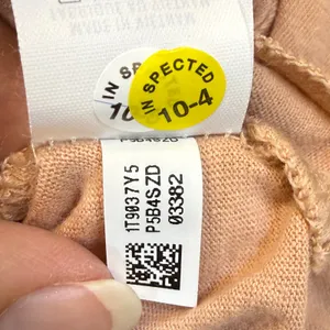 Aerie Women‎ XS Nude Peach Cotton Front Tie Wrap Crop Top Short Sleeve 078-5496 thumbnail 8