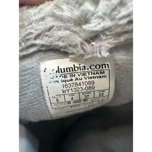Columbia Women's 5 Youth 3-3.5 Rope Tow III Waterproof Winter Boots Grey Pink thumbnail 5