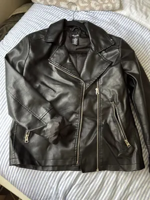 Leather Jacket Black Size M thumbnail 1