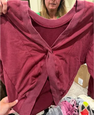 Open back sweater thumbnail 1