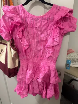 Love Shack Fancy Natasha Dress Mini thumbnail 1